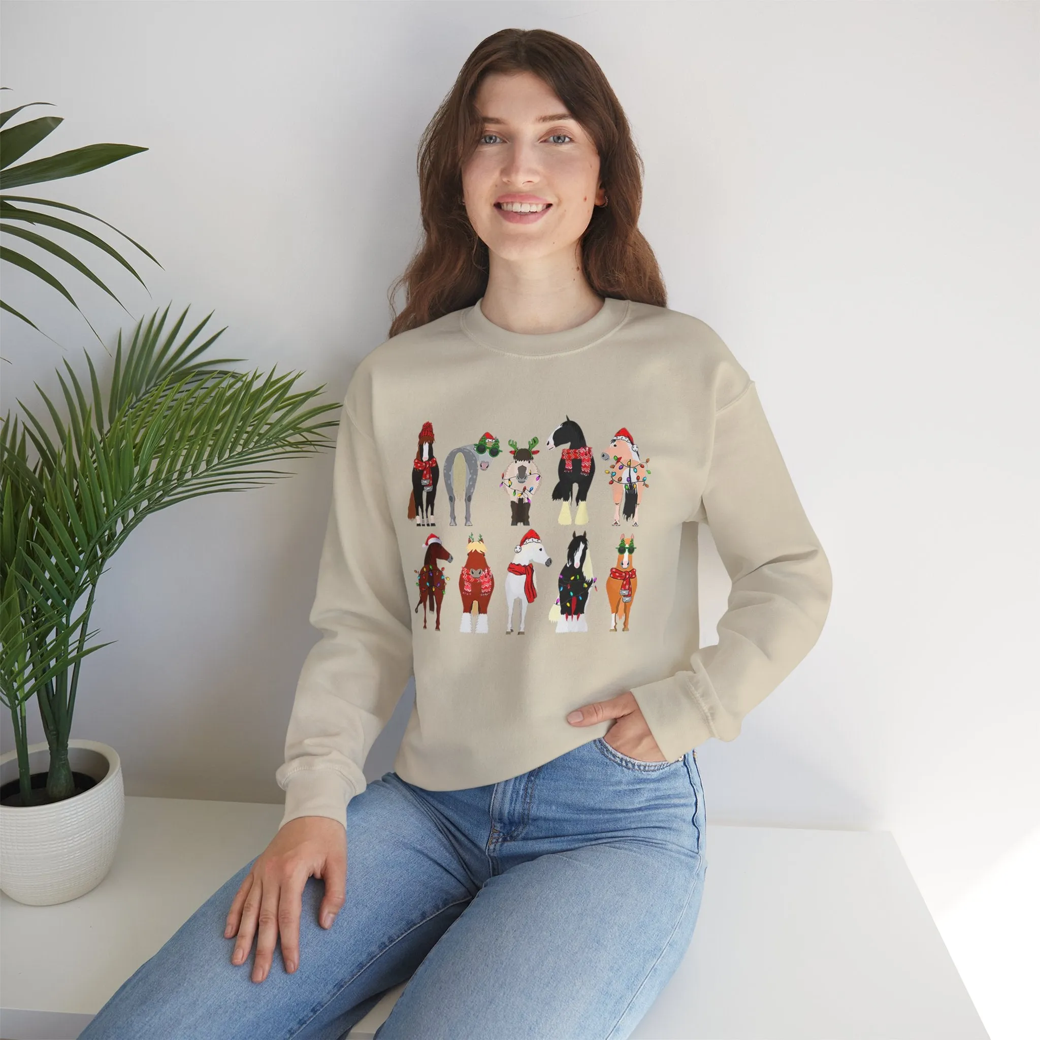 Christmas Horses - Crewneck Sweatshirt