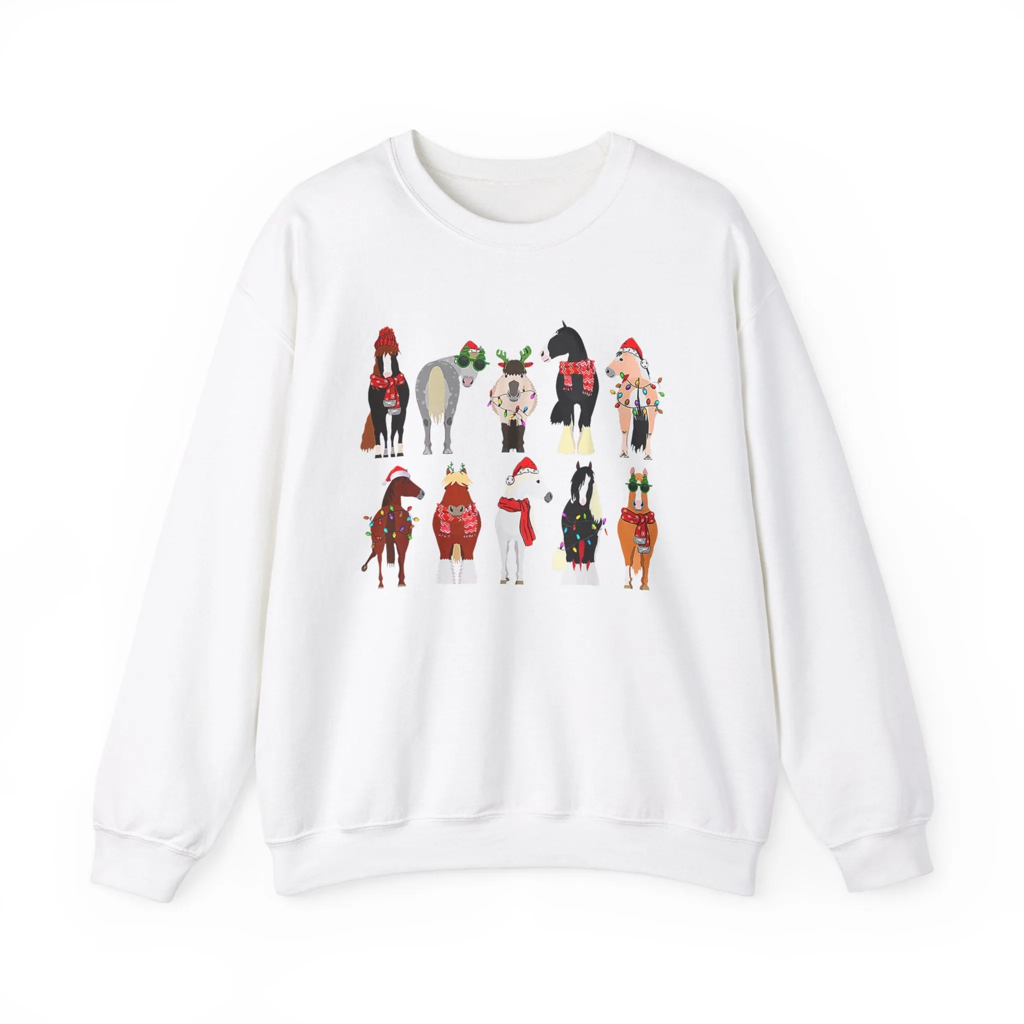 Christmas Horses - Crewneck Sweatshirt