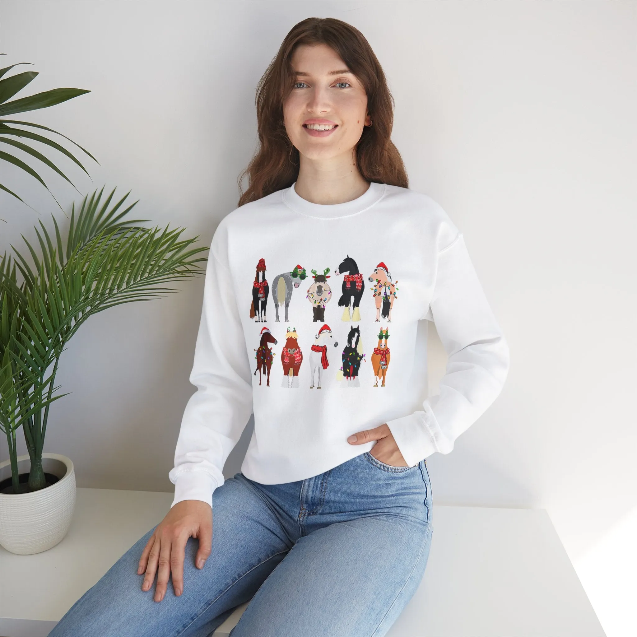 Christmas Horses - Crewneck Sweatshirt