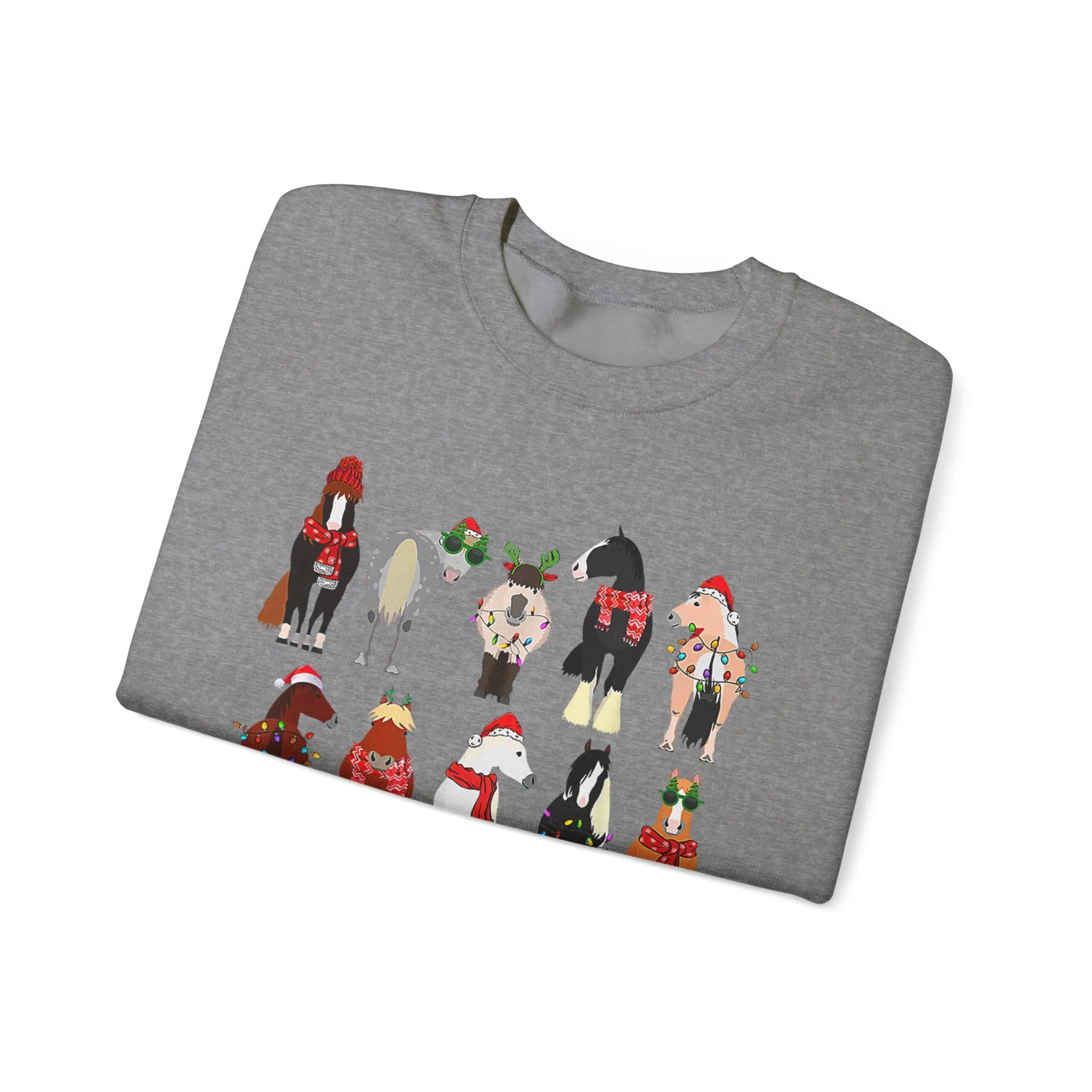 Christmas Horses - Crewneck Sweatshirt