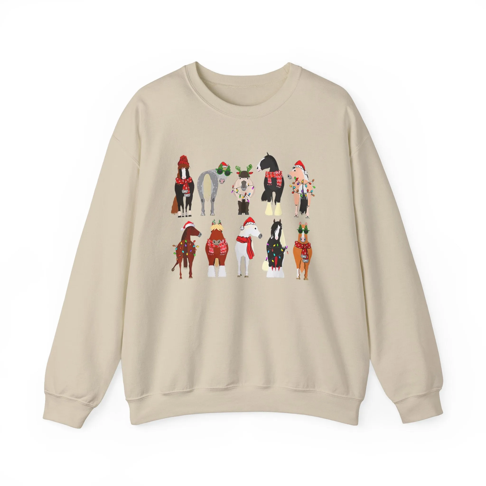 Christmas Horses - Crewneck Sweatshirt