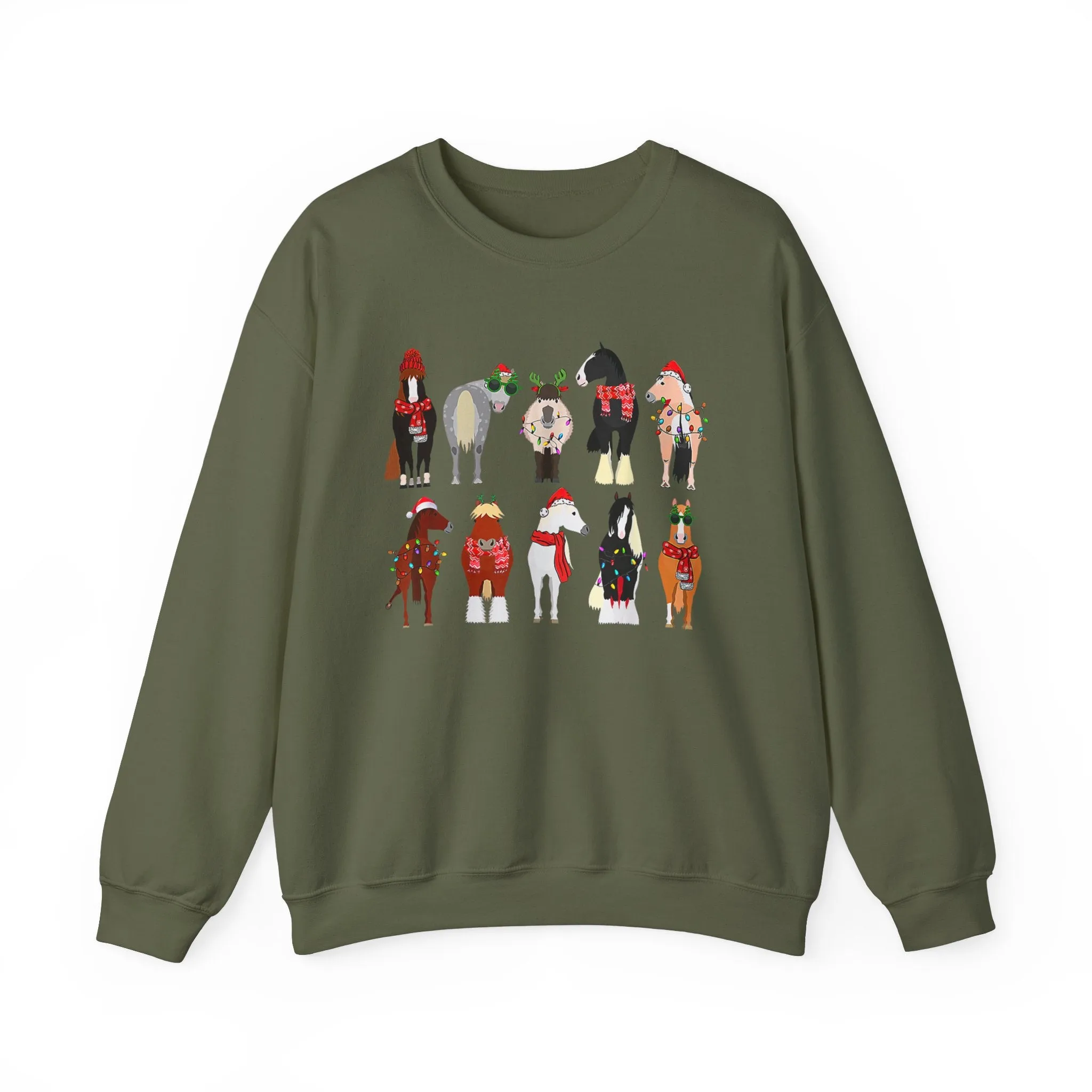 Christmas Horses - Crewneck Sweatshirt