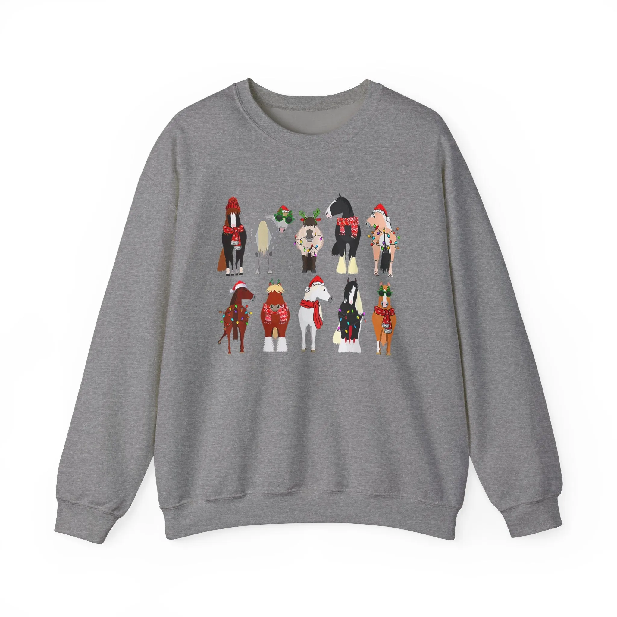 Christmas Horses - Crewneck Sweatshirt