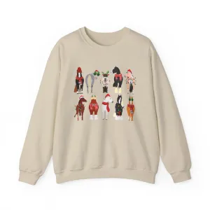 Christmas Horses - Crewneck Sweatshirt