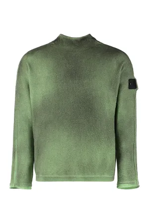 Cotton-nylon blend sweater