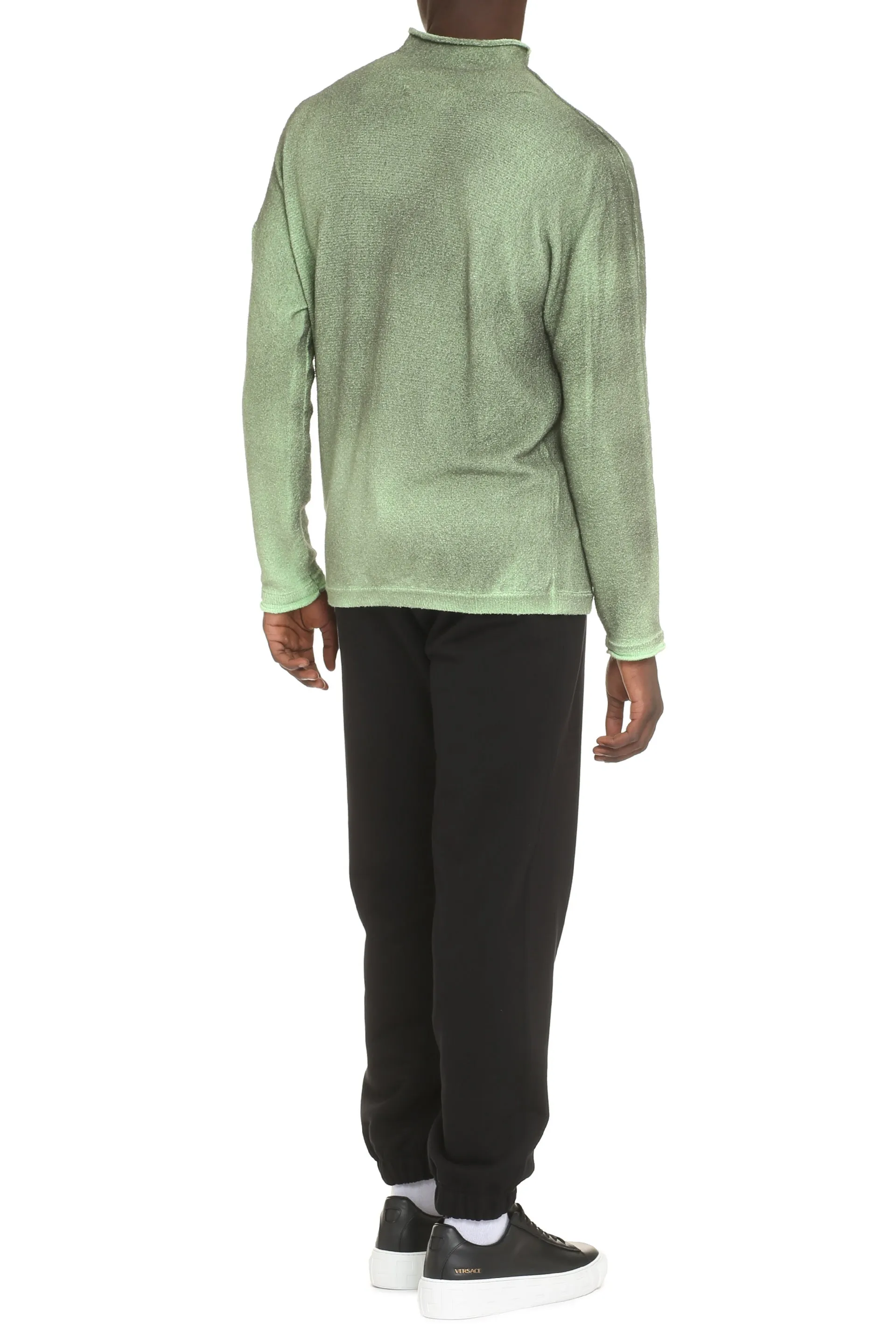 Cotton-nylon blend sweater
