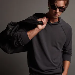 Crisp Cotton Terry Hoodie - Magma