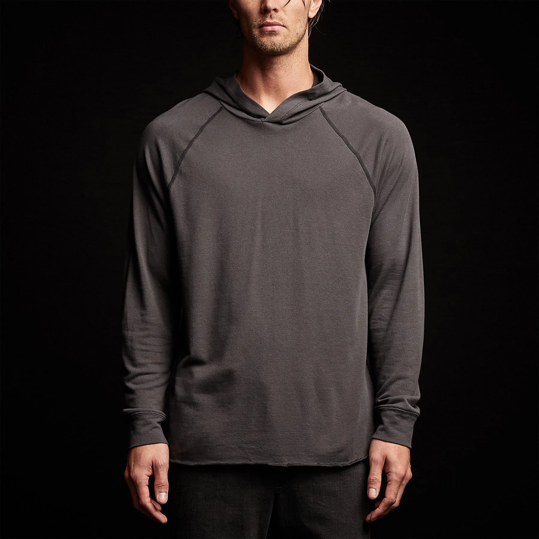 Crisp Cotton Terry Hoodie - Magma