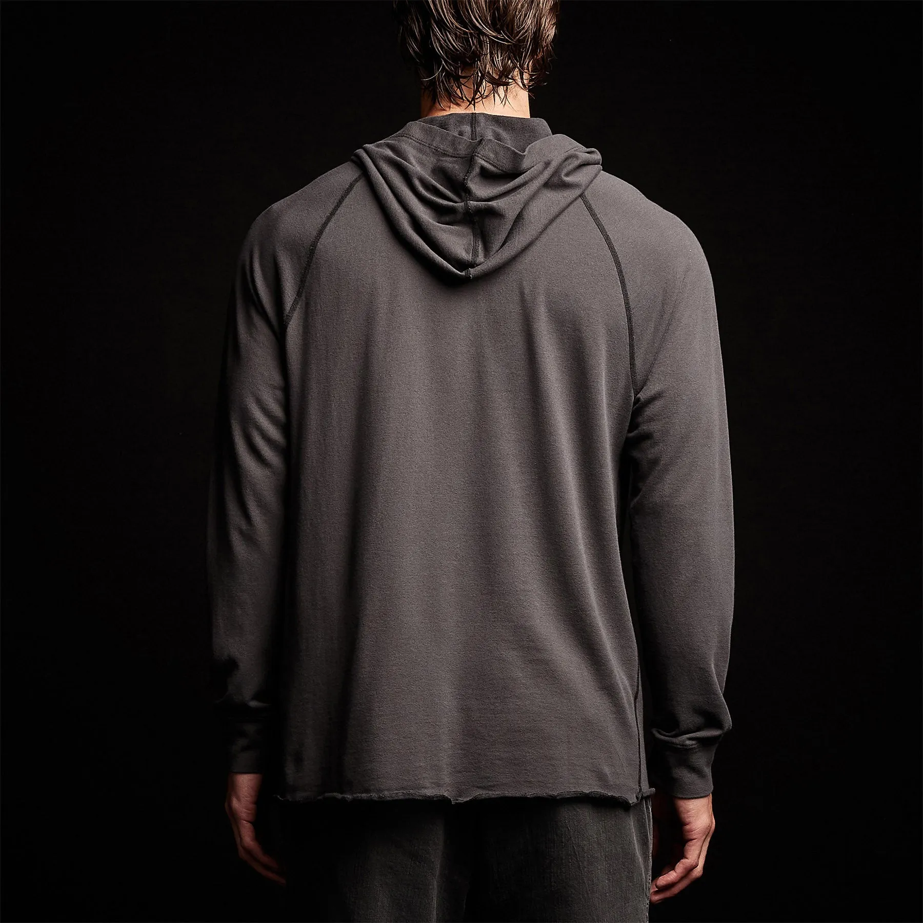 Crisp Cotton Terry Hoodie - Magma