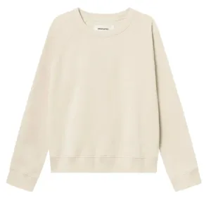 DEDICATED Ystad raglan base sweatshirt oat white women