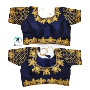 Designer Women Silk Readymade Blouse with Zari work