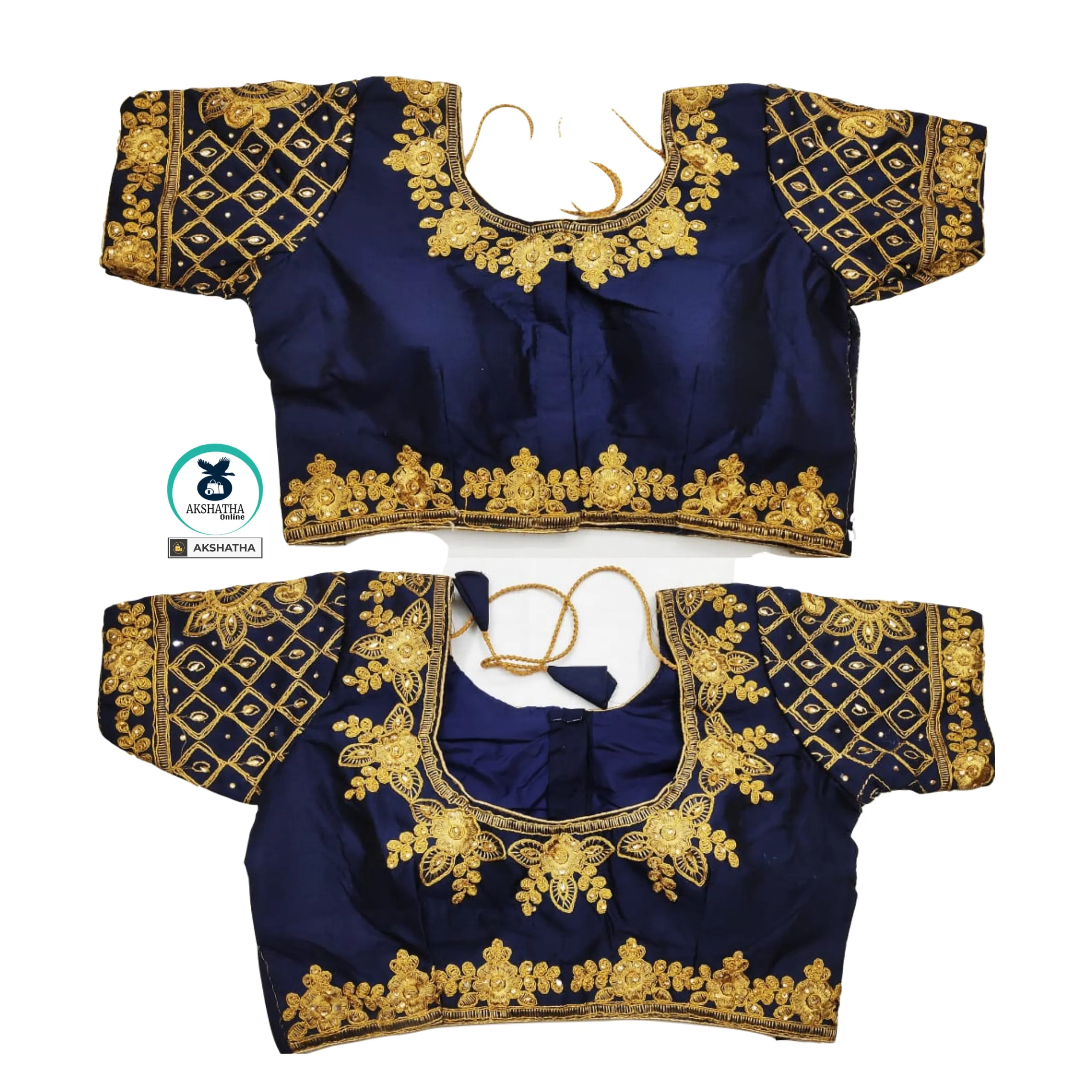 Designer Women Silk Readymade Blouse with Zari work
