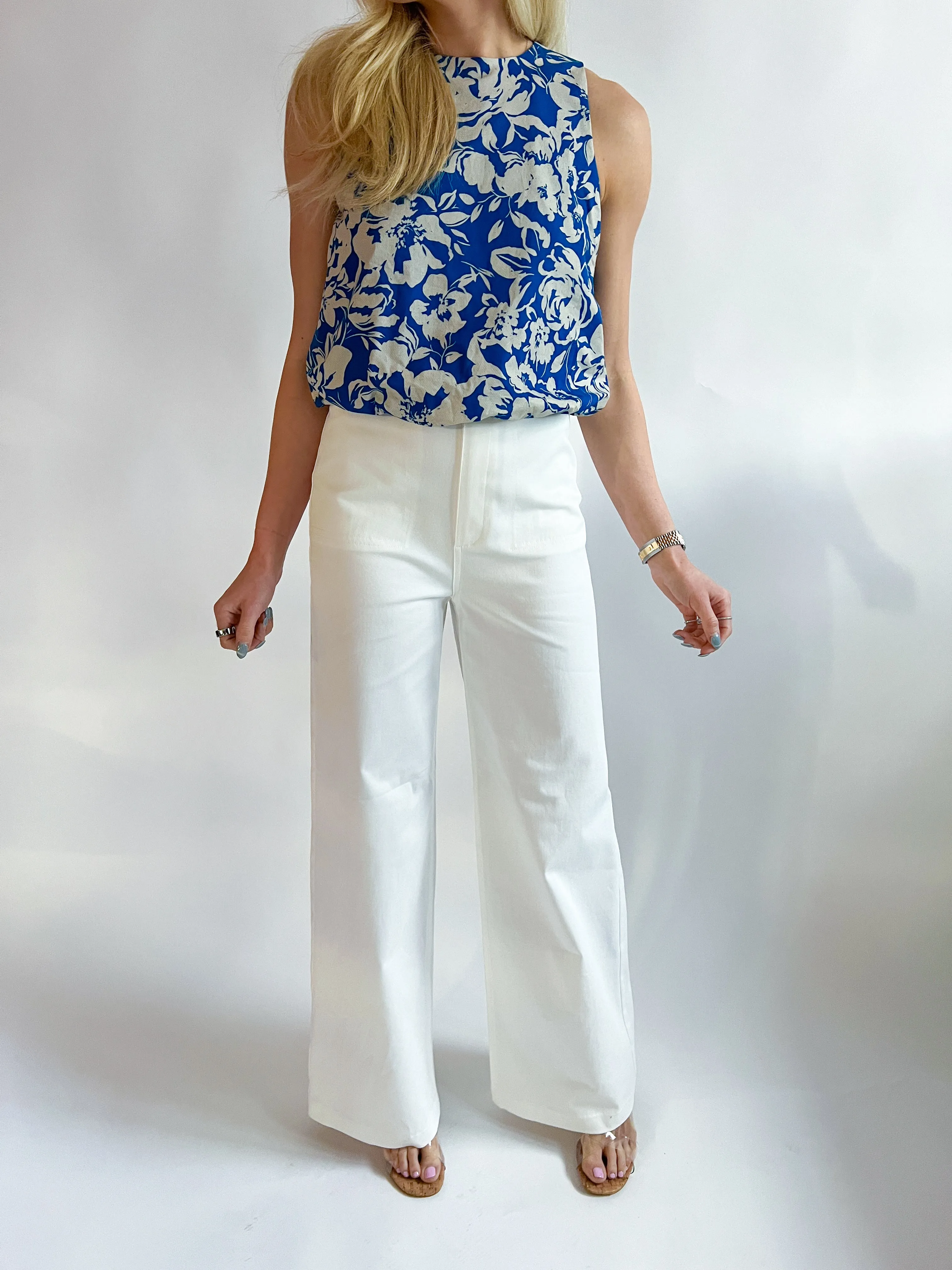 Devon Print Bubble Blouse