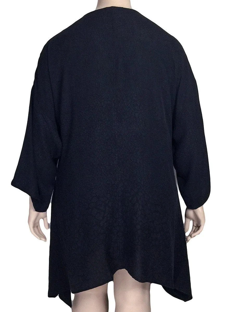 Dressori Black Silk Trapeze Blouse