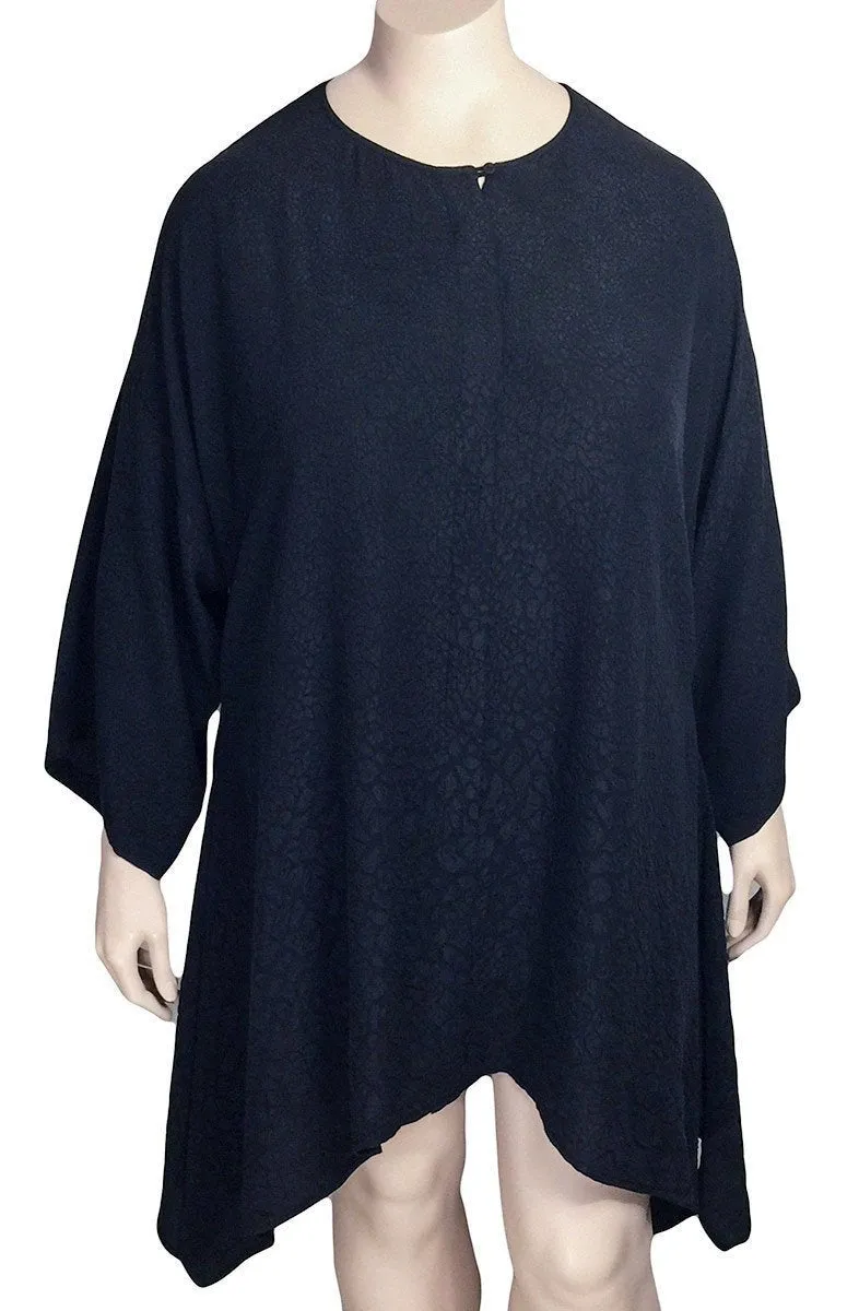 Dressori Black Silk Trapeze Blouse