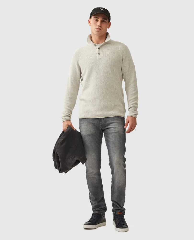 Eastern Bush Pullover Sweater - Grey Marle