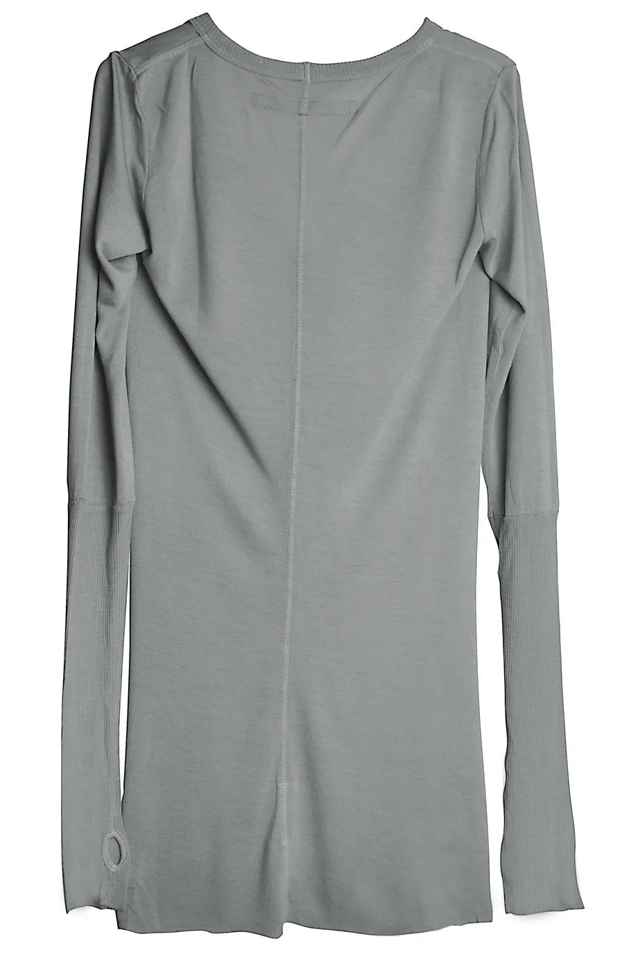 ENZA COSTA FROST Cuffed Grey Top
