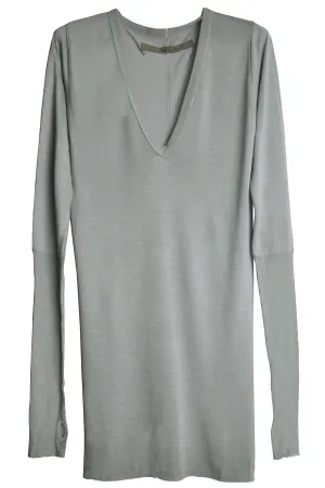 ENZA COSTA FROST Cuffed Grey Top