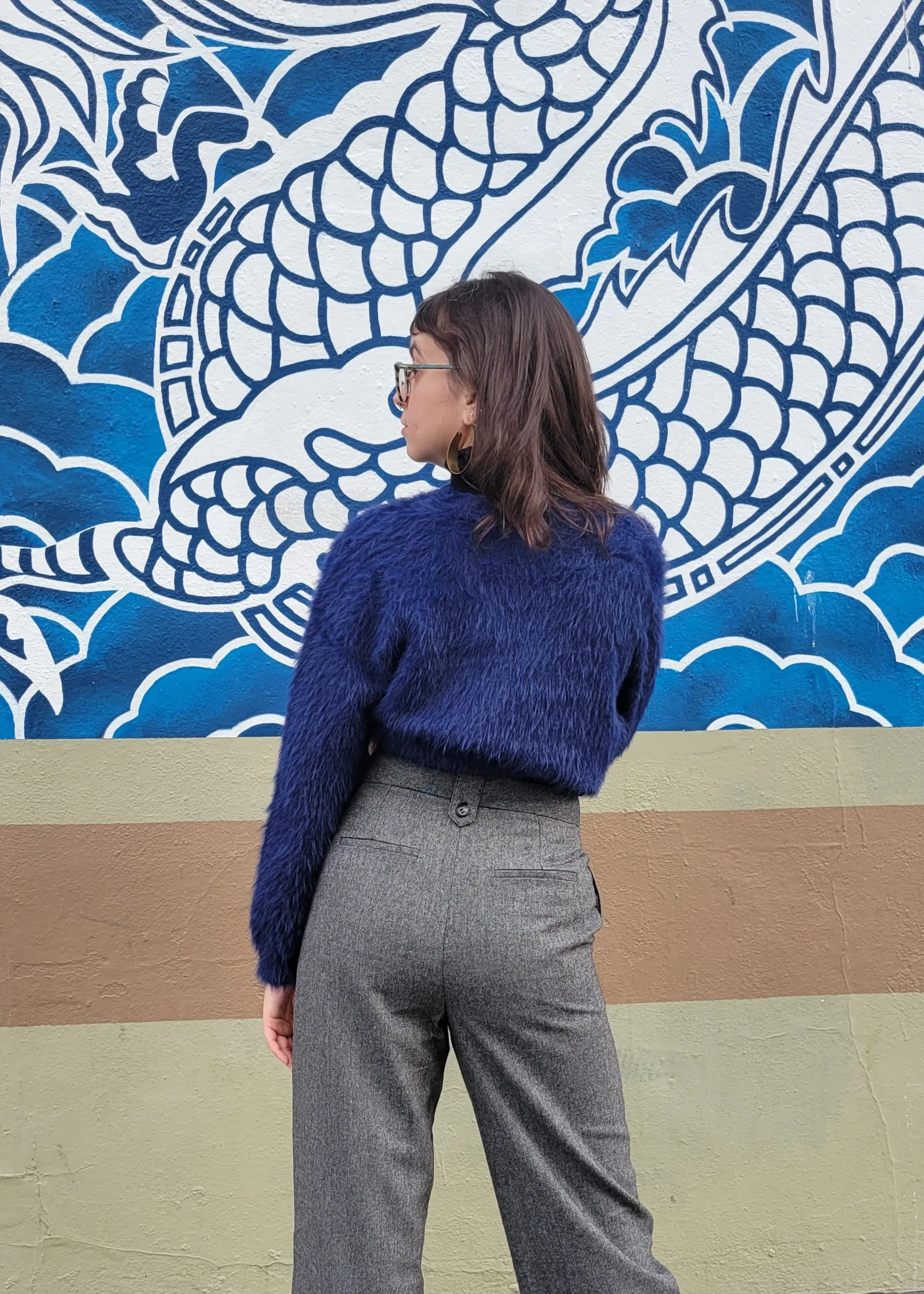 Eyelash Button Cardigan
