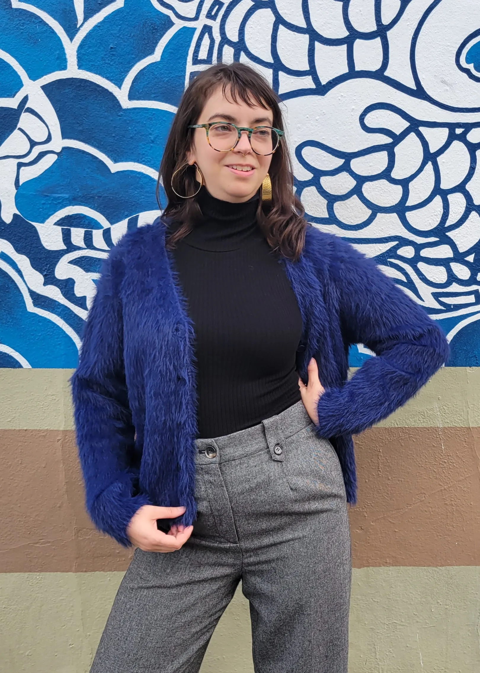 Eyelash Button Cardigan