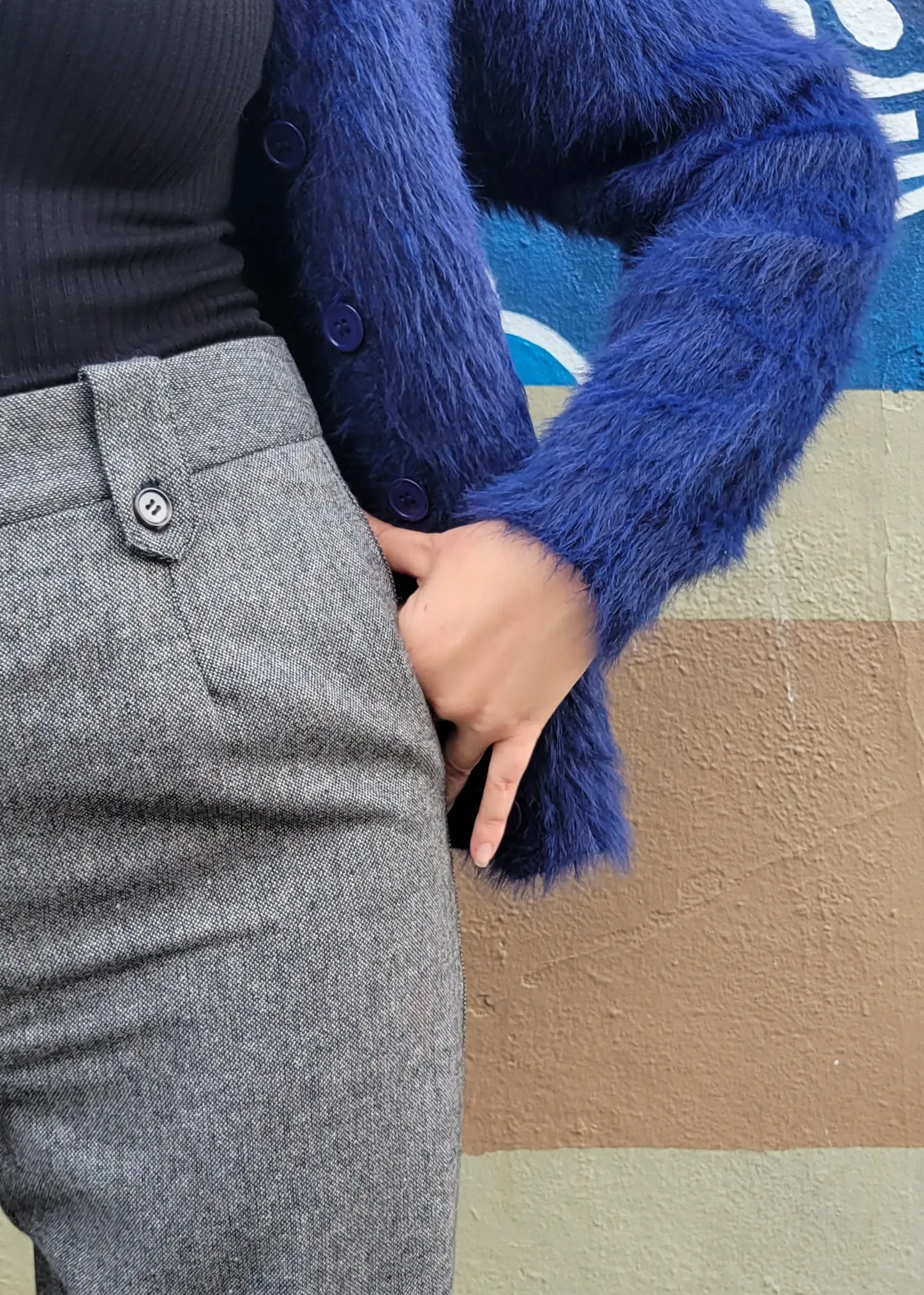 Eyelash Button Cardigan