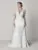 Fashionable V-Neck Lace Appliques Mermaid Wedding Dresses
