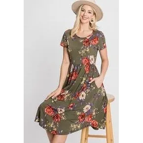 Floral Perfection-Olive Floral