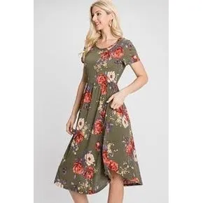 Floral Perfection-Olive Floral