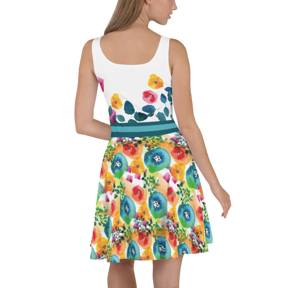 Flower Blast - Skater Dress