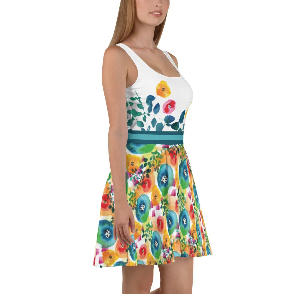 Flower Blast - Skater Dress