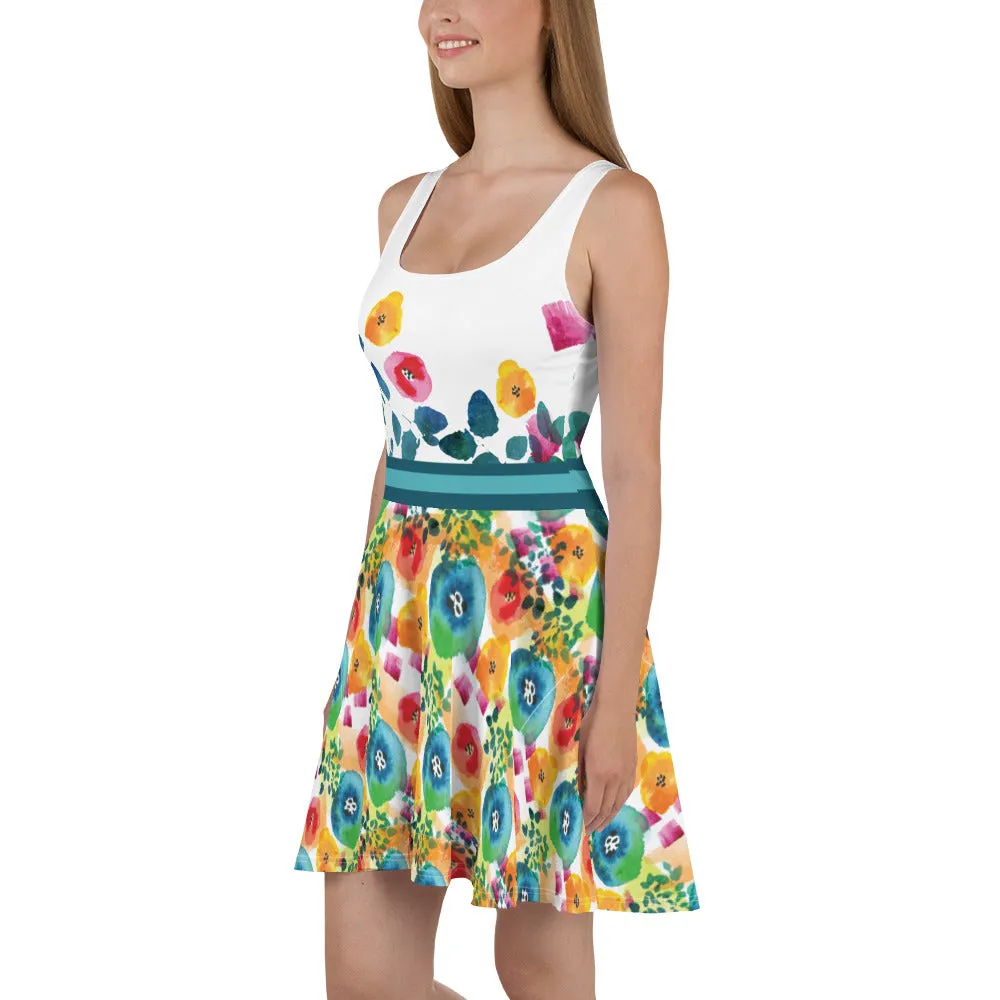 Flower Blast - Skater Dress