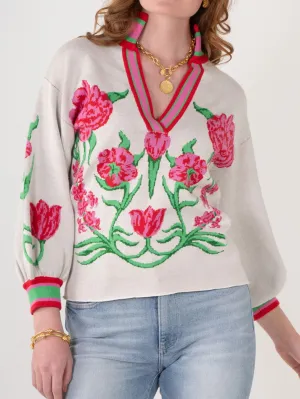 Garden Cheetah Lolli Sweater