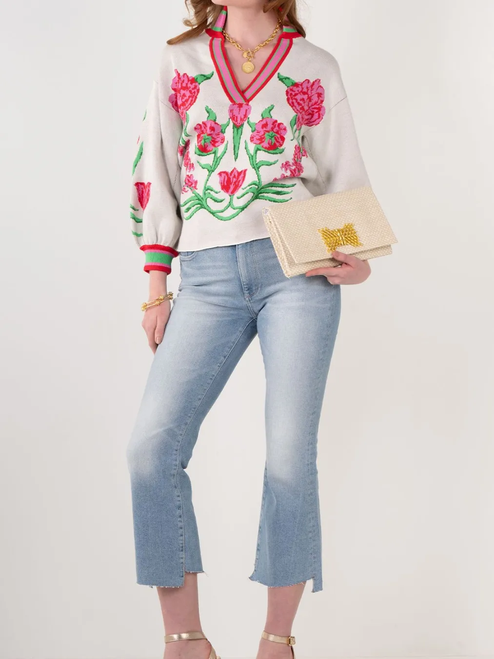 Garden Cheetah Lolli Sweater