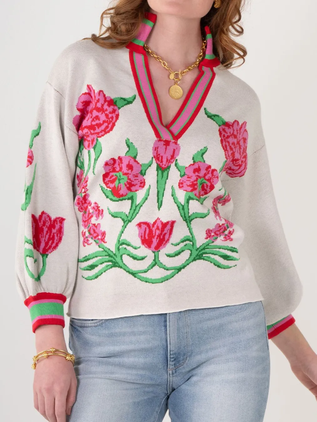 Garden Cheetah Lolli Sweater
