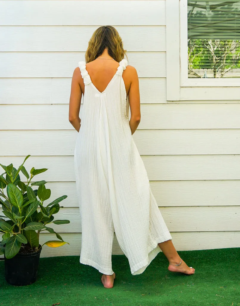 Gauze Grace Organic Double Gauzed Cotton Jumpsuits with Pockets