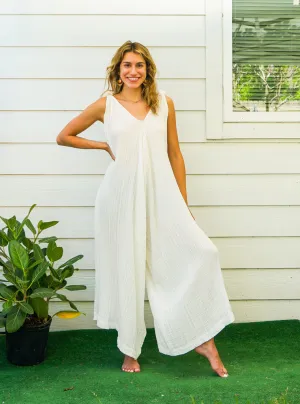 Gauze Grace Organic Double Gauzed Cotton Jumpsuits with Pockets