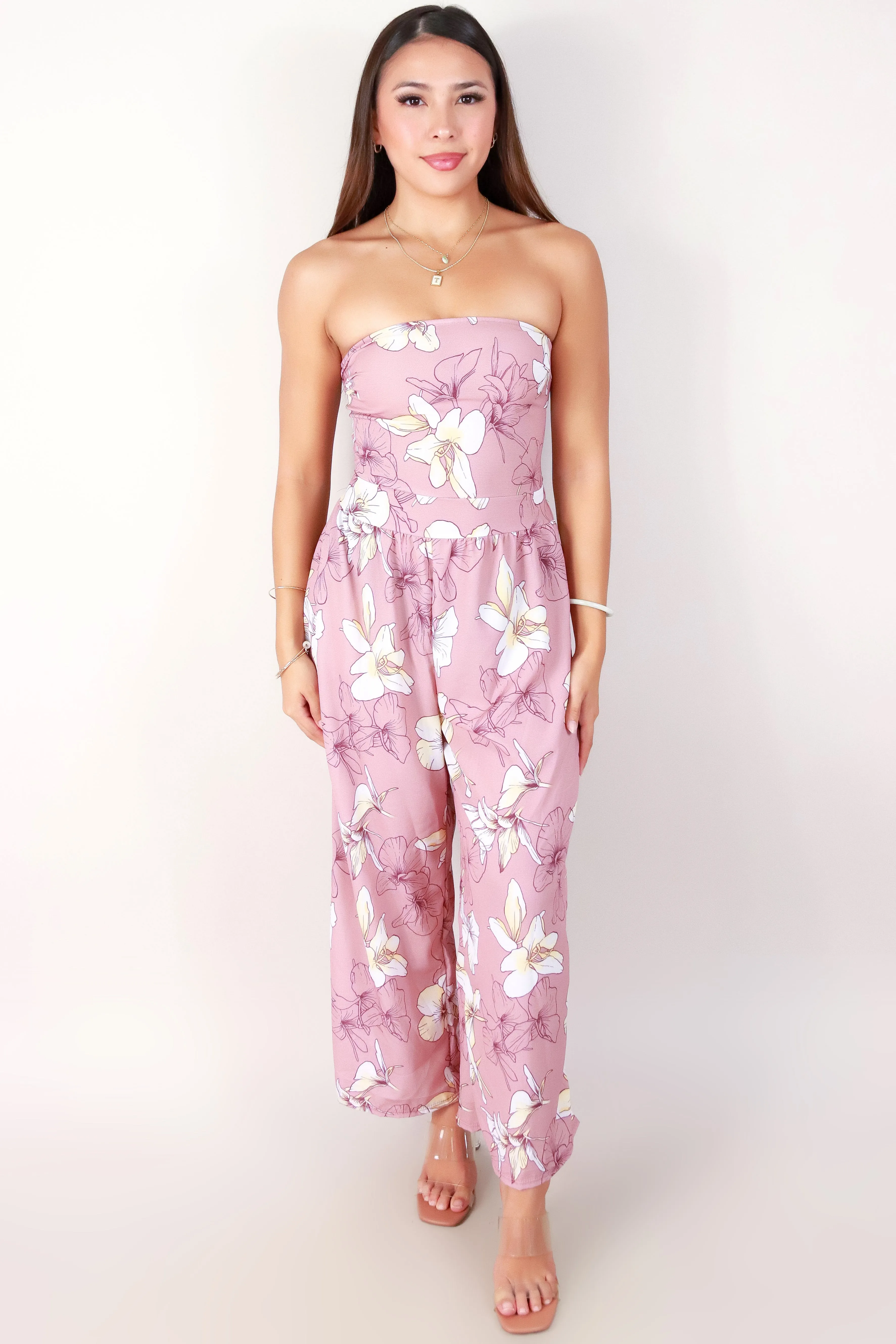 GINGER LILY TUBE JUMPSUIT