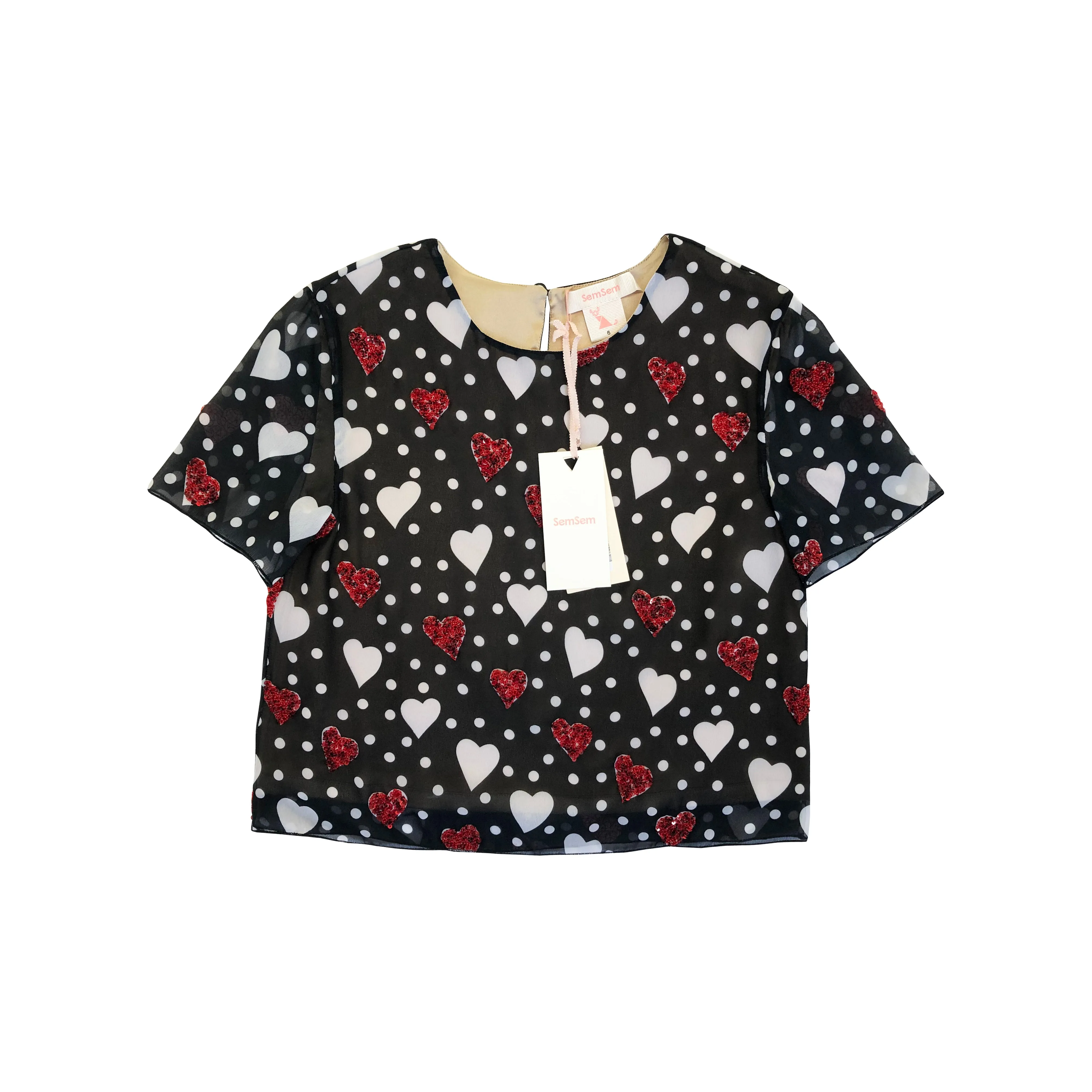 Girls Gharam Beaded Top