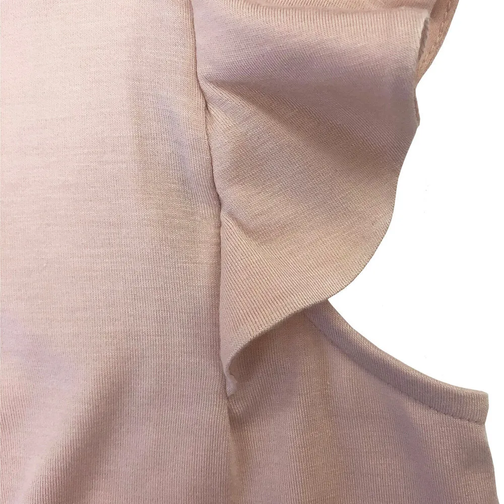Girls Lotus Jersey Top - Blush