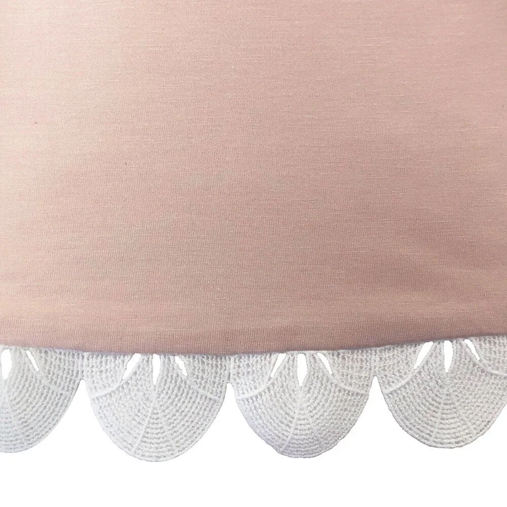 Girls Lotus Jersey Top - Blush