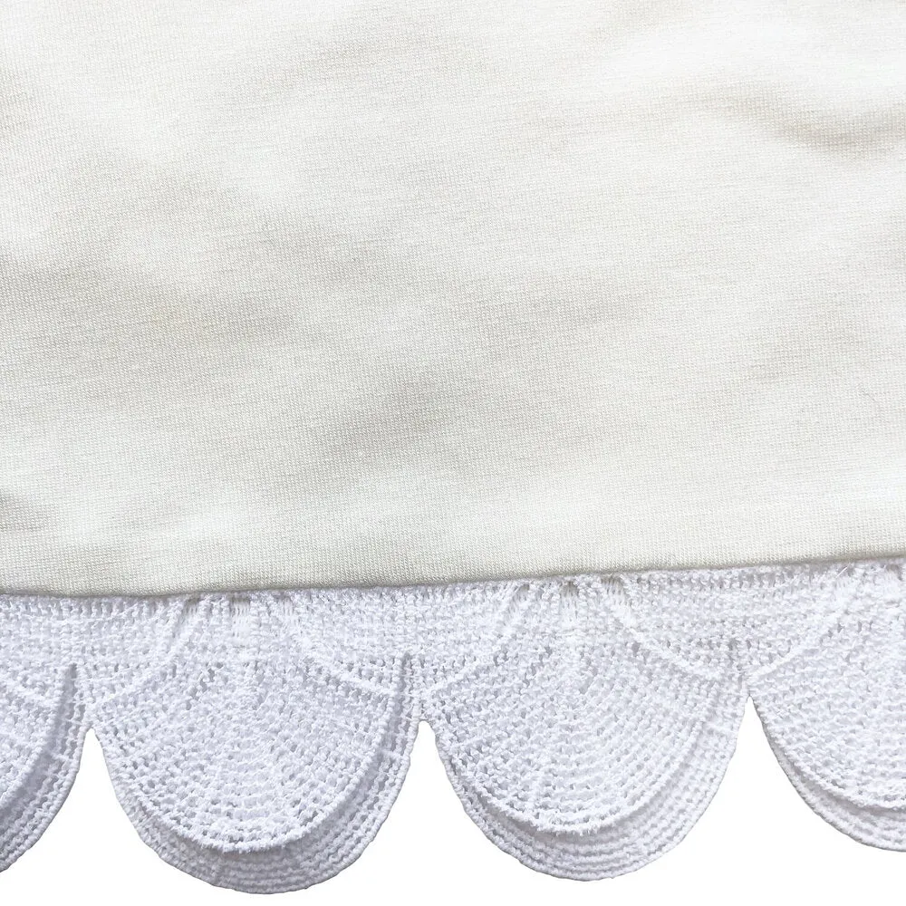 Girls Lotus Jersey Top - Cream
