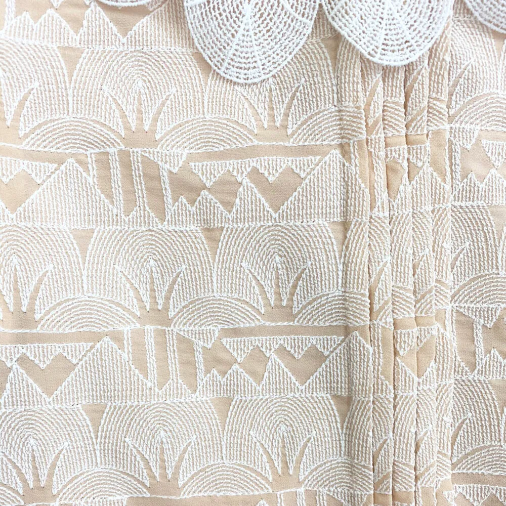 Girls Lotus Trim Top - Blush