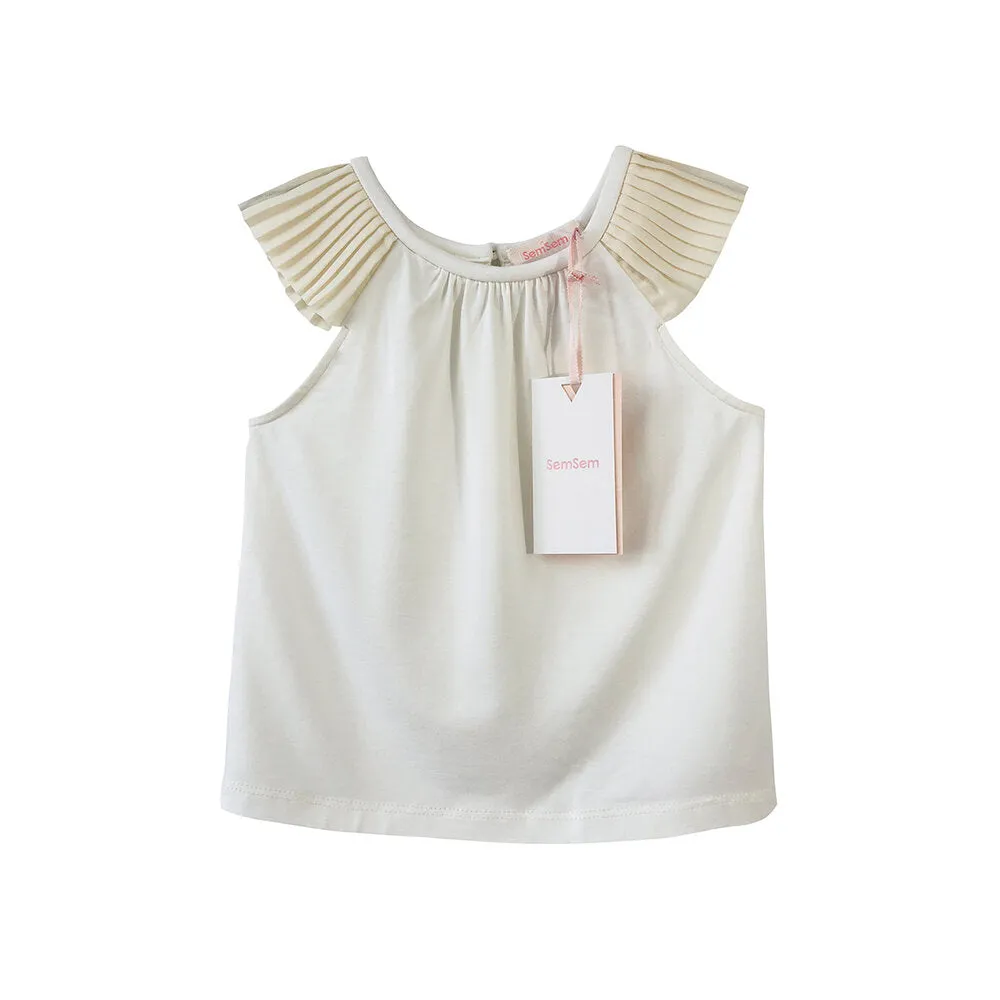 Girls Maryam Jersey Top - Egret