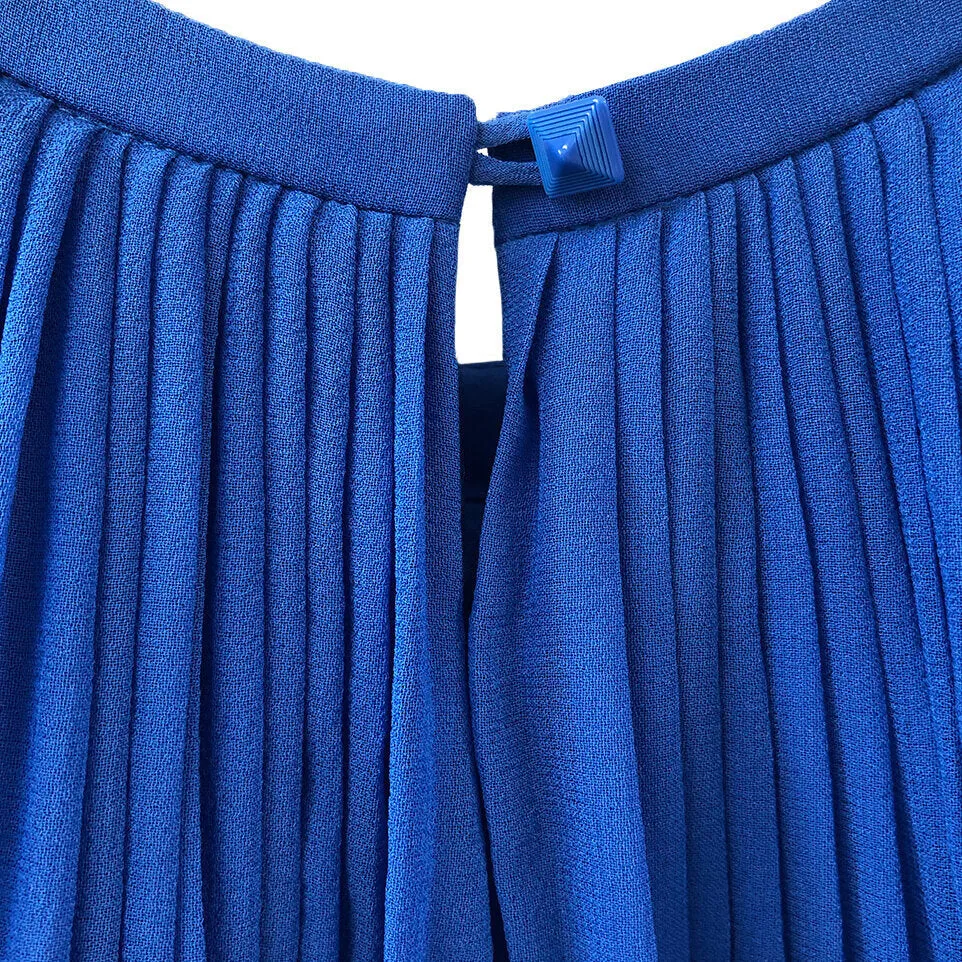 Girls Maryam Pleated Top - Palace Blue