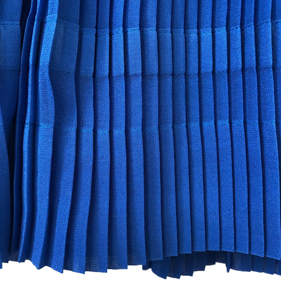 Girls Maryam Pleated Top - Palace Blue
