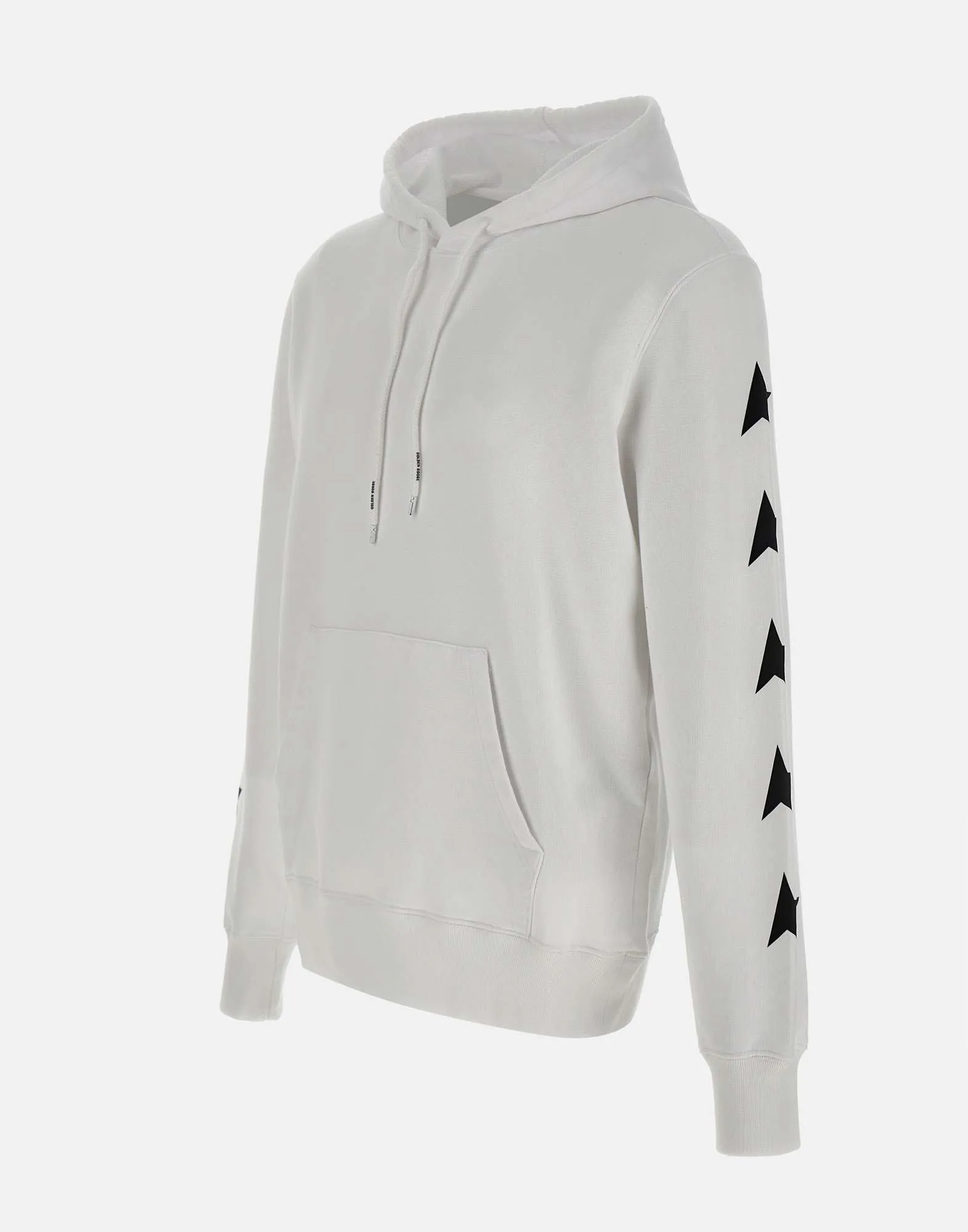 Golden Goose Alighiero Cotton Sweatshirt i vitt