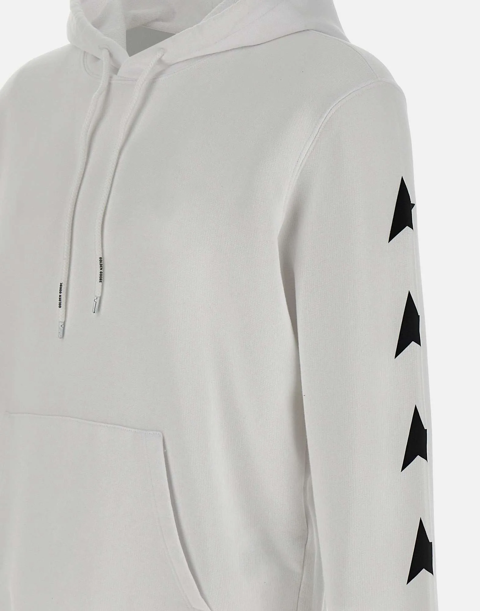 Golden Goose Alighiero Cotton Sweatshirt i vitt