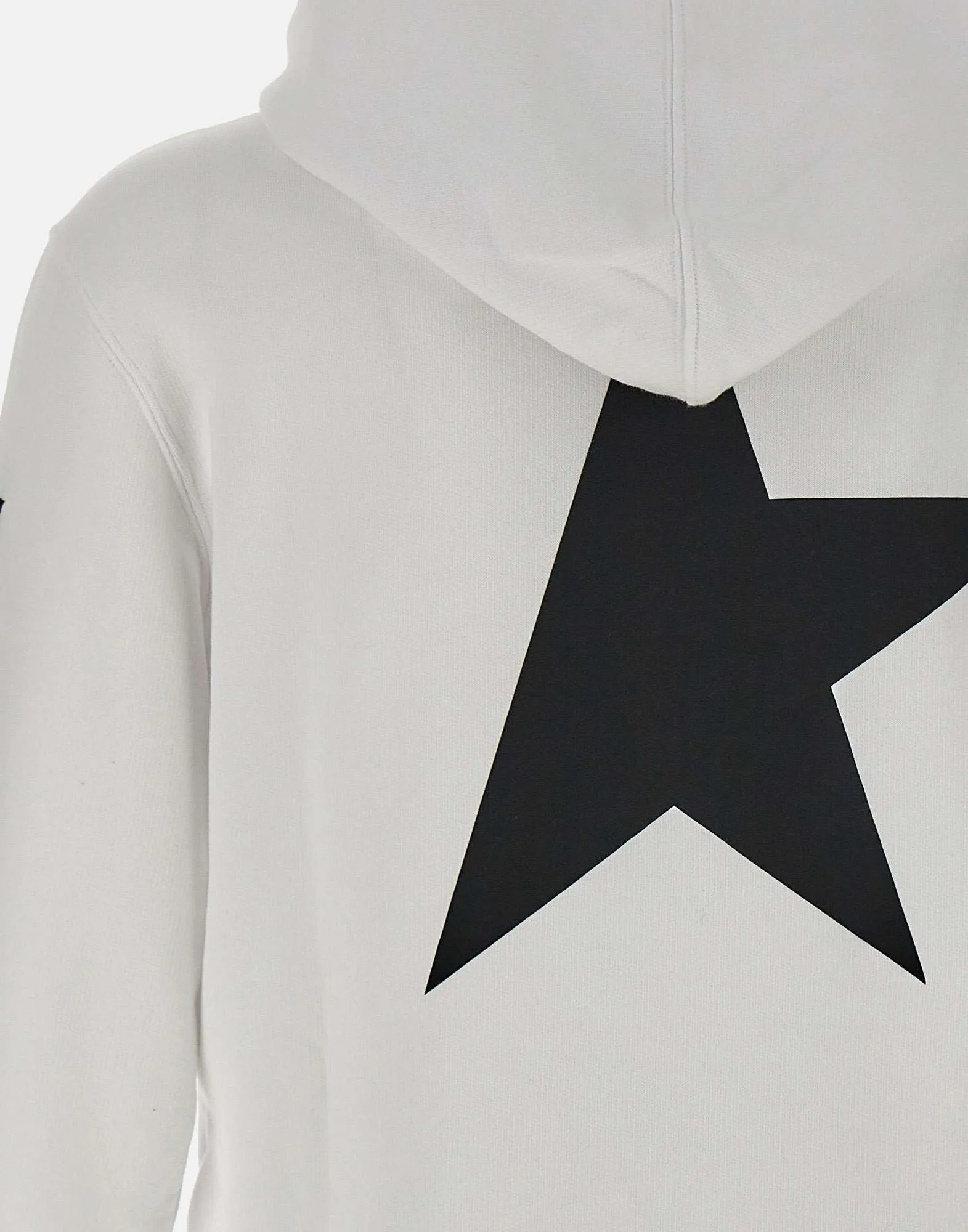 Golden Goose Alighiero Cotton Sweatshirt i vitt