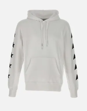 Golden Goose Alighiero Cotton Sweatshirt i vitt