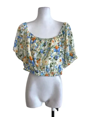 Green Floral Balloon Top TCL